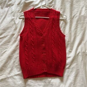 Vintage Red Sweater Vest